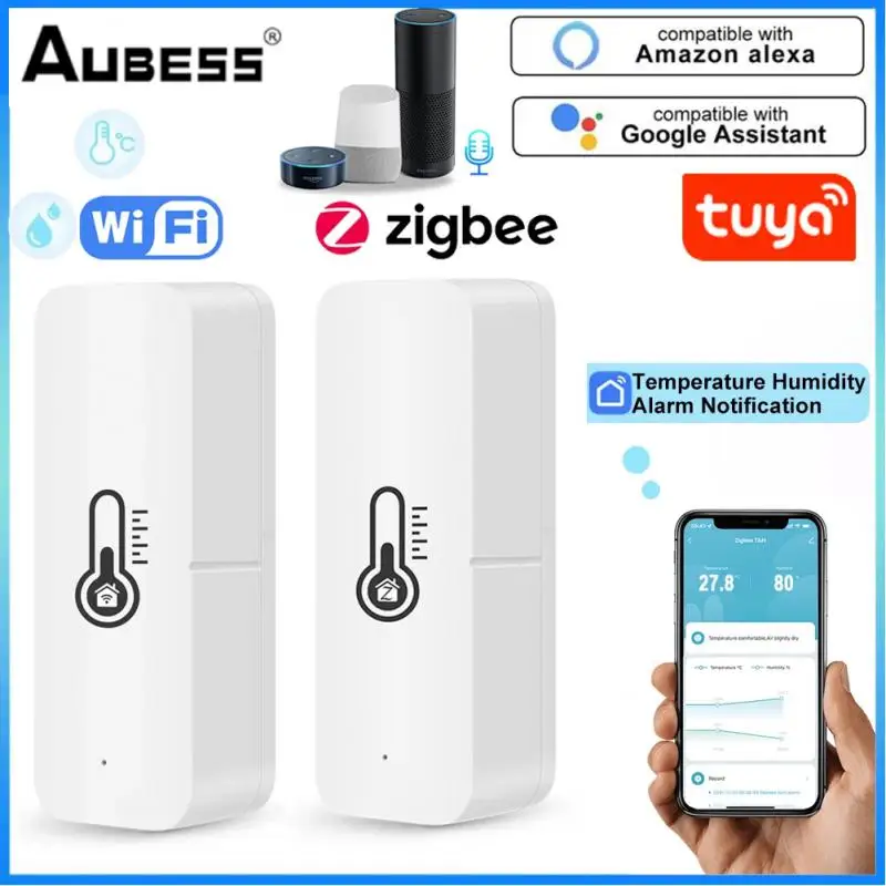 Wifi ZigBee3.0 Tuya Intelligent Temperature And Humidity Sensor Real Time Control Cooperation With Alexa Google Home Assistant
Wifi ZigBee3.0 Tuya Intelligent Temperature And Humidity Sensor Real Time Control Cooperation With Alexa Google Home Assistant