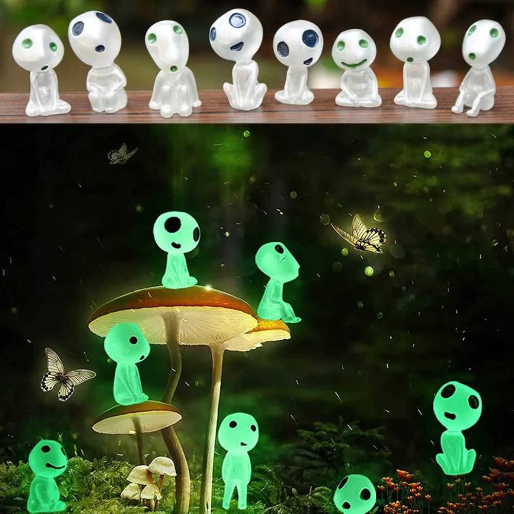 

Universal Luminous Elf Ornament Micro Landscape Glowing Alien Small Ornament Miniature Doll for Garden Fish Tank Landscape Props