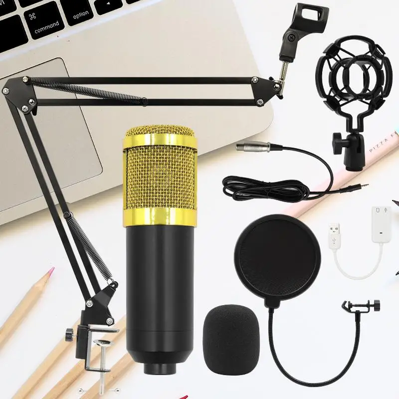 Unleash Your Inner Internet Celebrity with the BM800 Condenser Microphone and V8 Sound Card Combo 
Unleash Your Inner Internet Celebrity with the BM800 Condenser Microphone and V8 Sound Card Combo