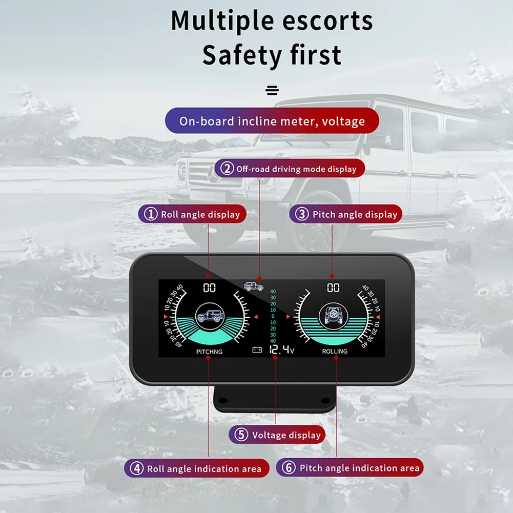 Hot Sale Off-road Car Digital Inclinometer Guage Tilt Indicator Angle Level Slope Meter Kits Quality M50 Smart Inclinometer
Hot Sale Off-road Car Digital Inclinometer Guage Tilt Indicator Angle Level Slope Meter Kits Quality M50 Smart Inclinometer