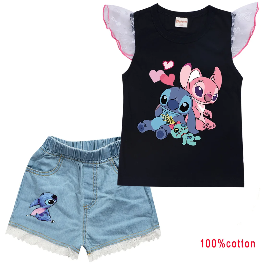 Lilo & Stitch 2PCS Outfits Summer Boy Clothes T-Shirt+Waves Print Shorts Summer Baby Girls Casual Clothes Kids Sport Set
Lilo & Stitch 2PCS Outfits Summer Boy Clothes T-Shirt+Waves Print Shorts Summer Baby Girls Casual Clothes Kids Sport Set