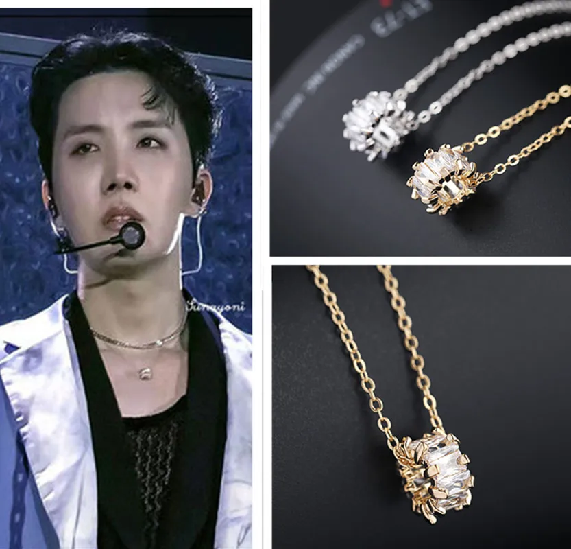 Kpop New J-Hope Same Cylindrical Zircon Necklace Light Luxury Metal Pendant Clavicle Chain Women Accessories Commuter Jewelry
Kpop New J-Hope Same Cylindrical Zircon Necklace Light Luxury Metal Pendant Clavicle Chain Women Accessories Commuter Jewelry