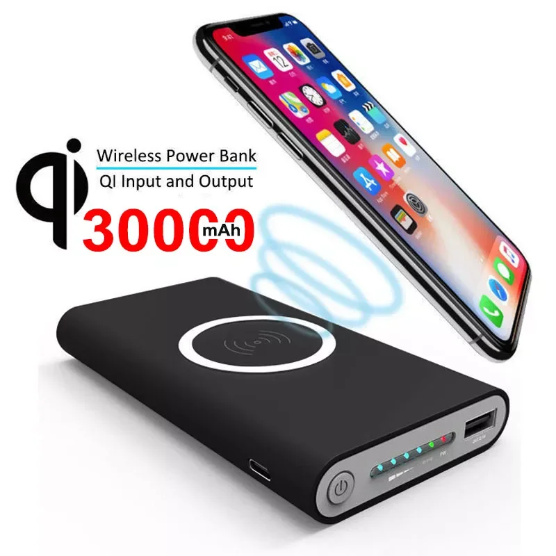 NEW 30000mAh Wireless Bank Two-way Fast Charging Powerbank Portable Charger type-c External Battery
NEW 30000mAh Wireless Bank Two-way Fast Charging Powerbank Portable Charger type-c External Battery