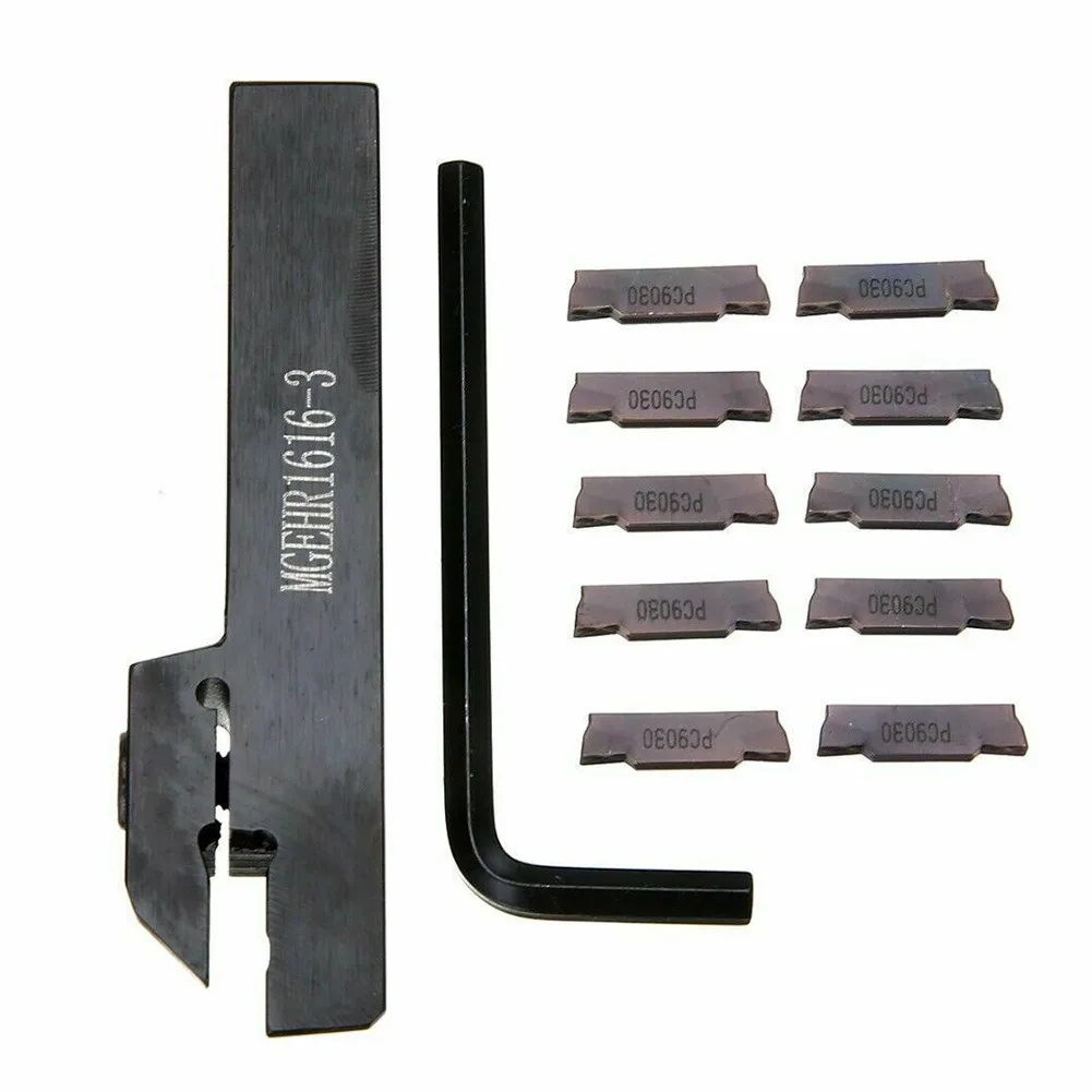 Set Lathe Turning Holder Boring Bar 10pcs MGMN300 Insert Alloy Steel Cemented Carbide Handle D 16mm Overall L 100mm
Set Lathe Turning Holder Boring Bar 10pcs MGMN300 Insert Alloy Steel Cemented Carbide Handle D 16mm Overall L 100mm