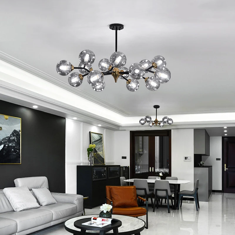 Nordic Retro LED Chandelier For Living Room Dining Room Kitchen Bedroom Ceiling Pendant Lamp Glass Ball E27 Design Hanging Light
Nordic Retro LED Chandelier For Living Room Dining Room Kitchen Bedroom Ceiling Pendant Lamp Glass Ball E27 Design Hanging Light