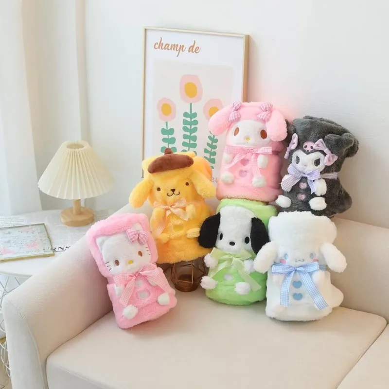 Мягкое и удобное плюшевое одеяло Kuromi My Melody
Мягкое и удобное плюшевое одеяло Kuromi My Melody