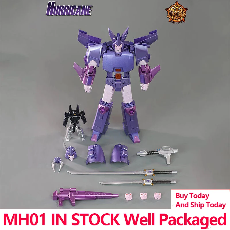 In Stock MHZ TOYS Transformation MH-01 MH01 Cyclonus Hurricane KO FT-29 High Quality Figure With Box-Good Price
In Stock MHZ TOYS Transformation MH-01 MH01 Cyclonus Hurricane KO FT-29 High Quality Figure With Box-Good Price