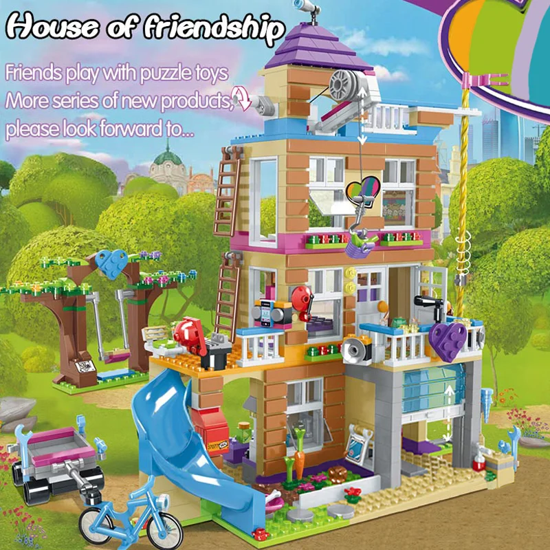 865PCS House of Friendship Building Blocks Friends Fit 41340 Hotel and House Toys for Girl Figures Bricks Christmas Gift
865PCS House of Friendship Building Blocks Friends Fit 41340 Hotel and House Toys for Girl Figures Bricks Christmas Gift
