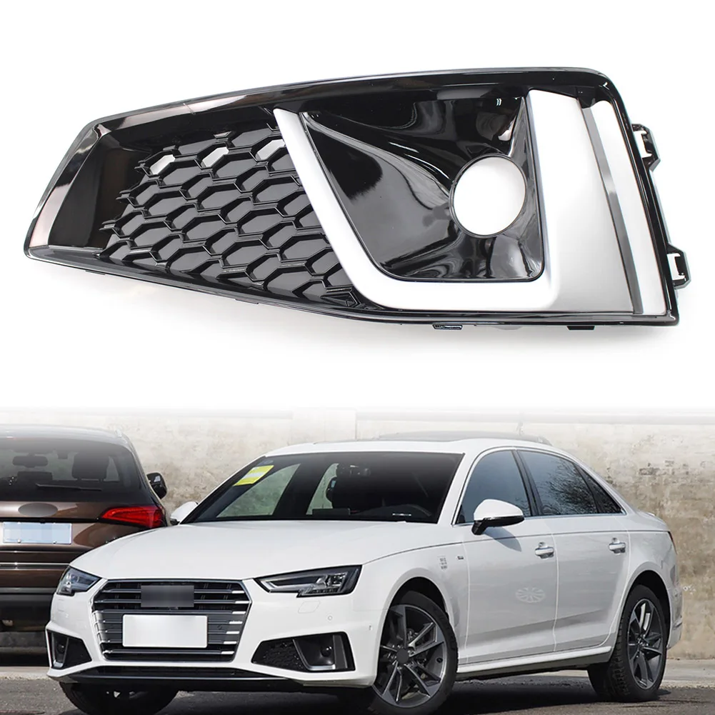 For Audi A4 B9 S-LINE S4 2018 2019 2020 Car Front Bumper Grille Left Fog Light Lamp Cover Grilles Black ABS Plastic 8WD807681J
For Audi A4 B9 S-LINE S4 2018 2019 2020 Car Front Bumper Grille Left Fog Light Lamp Cover Grilles Black ABS Plastic 8WD807681J