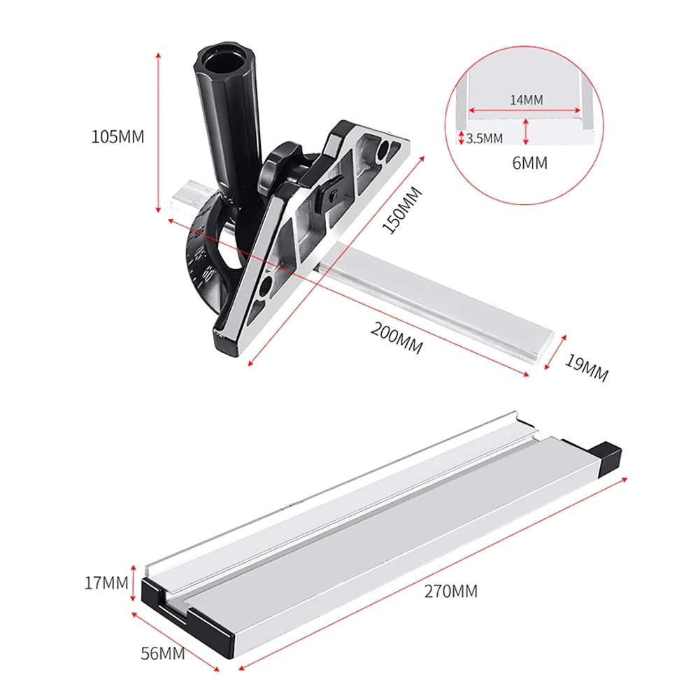 Angle Plate Ruler Replacement Table Saw Guide Miter Gauge Adjustable Angle Ruler Miter Gauge Woodworking Tools For Carpenter
Angle Plate Ruler Replacement Table Saw Guide Miter Gauge Adjustable Angle Ruler Miter Gauge Woodworking Tools For Carpenter