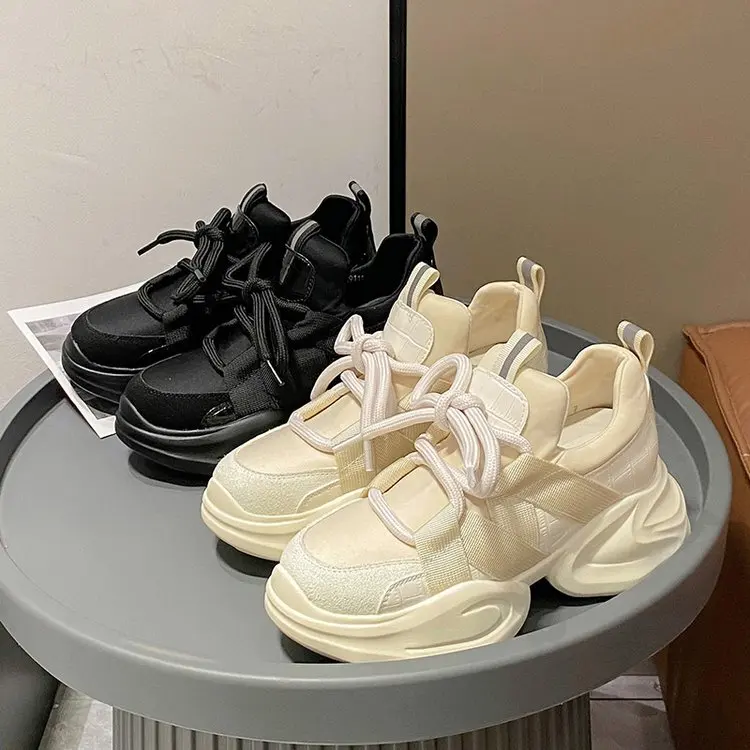 New Pu Leather Women Summer Hollow Air Mesh Platform Wedge Chunky Sneakers Autumn Spring Fashion Casual Vulcanized Shoes
New Pu Leather Women Summer Hollow Air Mesh Platform Wedge Chunky Sneakers Autumn Spring Fashion Casual Vulcanized Shoes