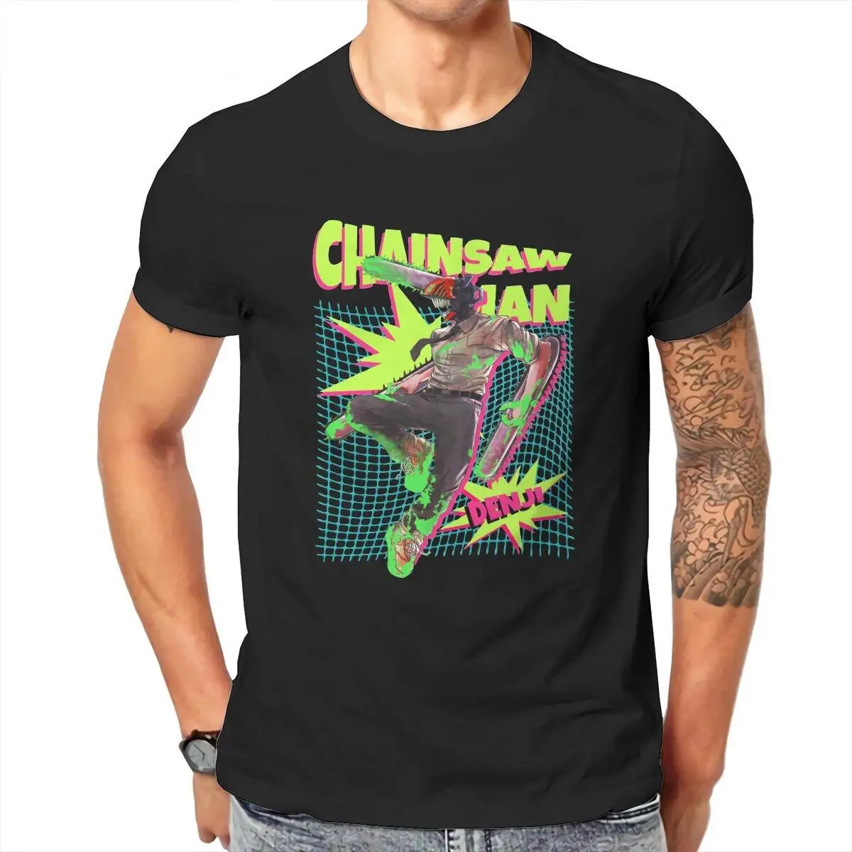 Denjj Chainsaw Man Men's T Shirts Vintage Tee Shirt Short Sleeve Round Neck T-Shirt Cotton Printed Clothes
Denjj Chainsaw Man Men's T Shirts Vintage Tee Shirt Short Sleeve Round Neck T-Shirt Cotton Printed Clothes