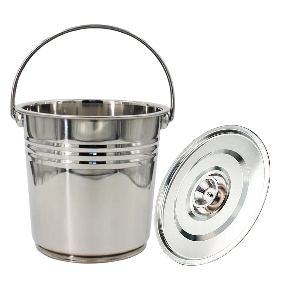 1pc Durable Safe Fine Stainless Steel Bucket Storage Container for Home Kitchen Bar
1pc Durable Safe Fine Stainless Steel Bucket Storage Container for Home Kitchen Bar