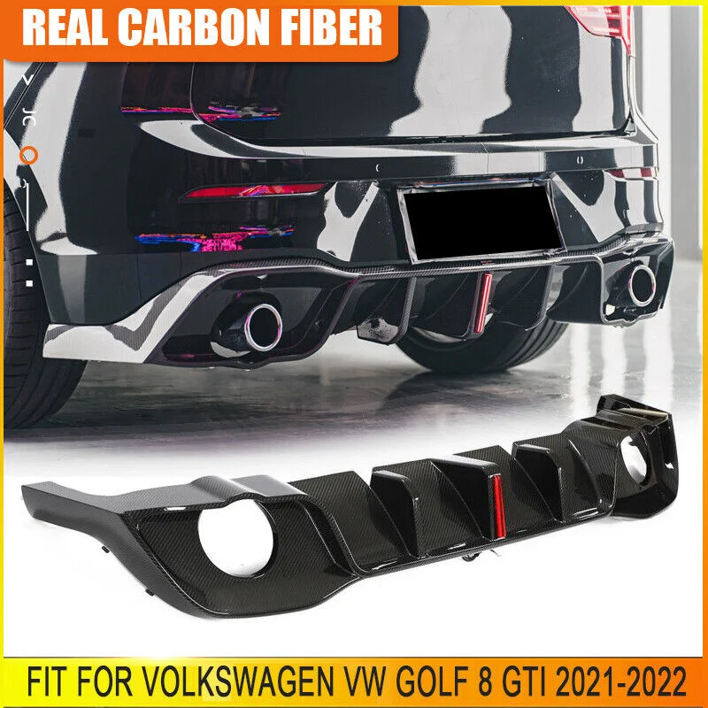 Dry Carbon Fiber Rear Bumper Diffuser Lip Spoiler For VW MK8 Golf 8 GTI 2021-22
Dry Carbon Fiber Rear Bumper Diffuser Lip Spoiler For VW MK8 Golf 8 GTI 2021-22