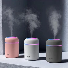 Air Humidifier Portable Mini USB 300ml H2O Aroma Diffuser With Cool Mist For Bedroom Home Car Plants Purifier Humificador