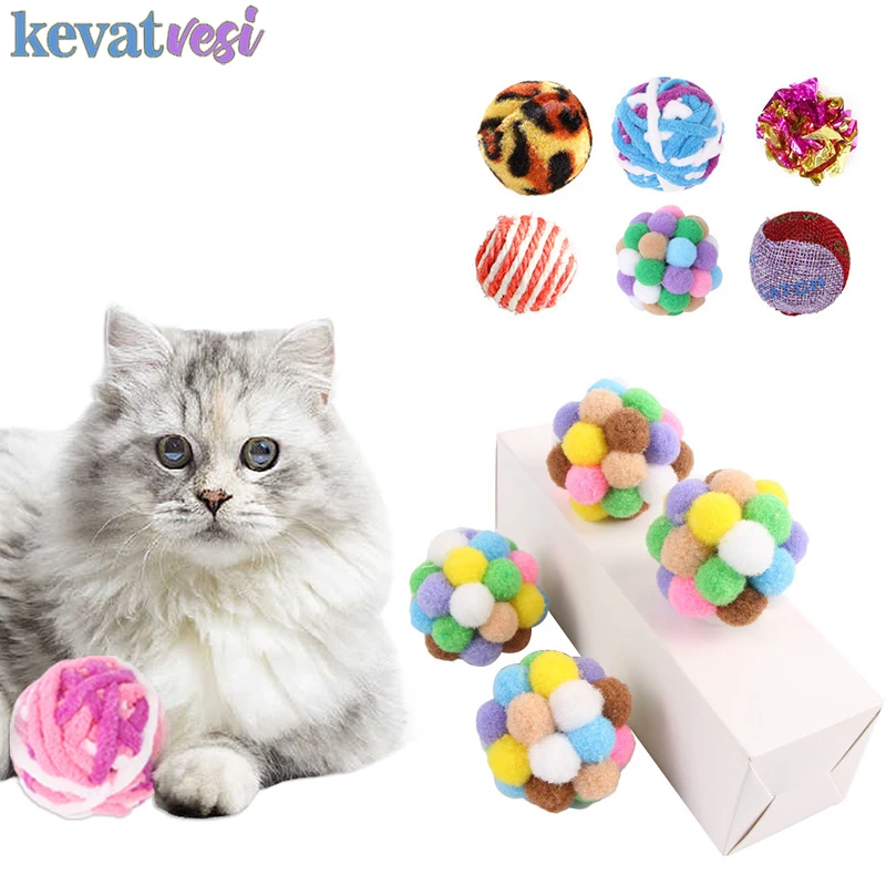 Cat Toys Funny Sound Squeaky Toy Ball Interactive Colorful Cat Chase Ball Bite Resistant Chewing Toy for Puppy Kittens Pet Toys
Cat Toys Funny Sound Squeaky Toy Ball Interactive Colorful Cat Chase Ball Bite Resistant Chewing Toy for Puppy Kittens Pet Toys