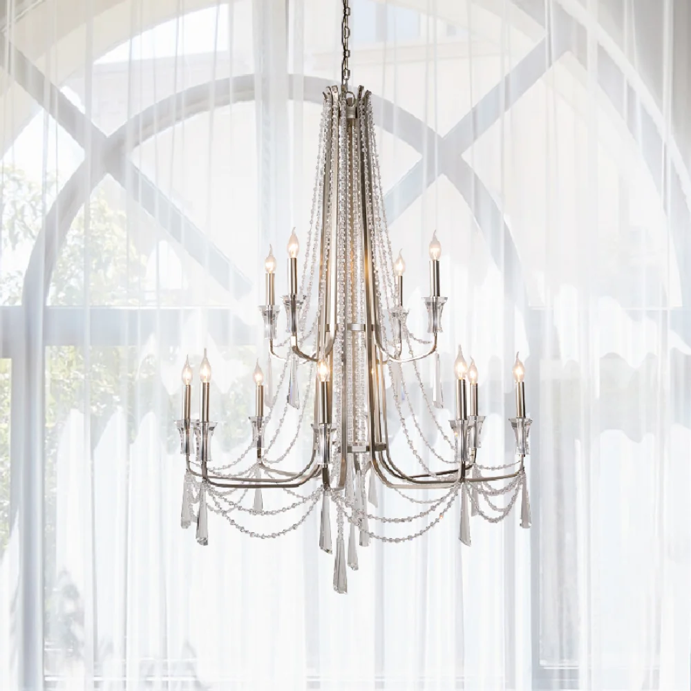 Crystal chandelier Nordic retro noble luxury atmospheric decorative lamp Hanging Led bedroom lamp
Crystal chandelier Nordic retro noble luxury atmospheric decorative lamp Hanging Led bedroom lamp