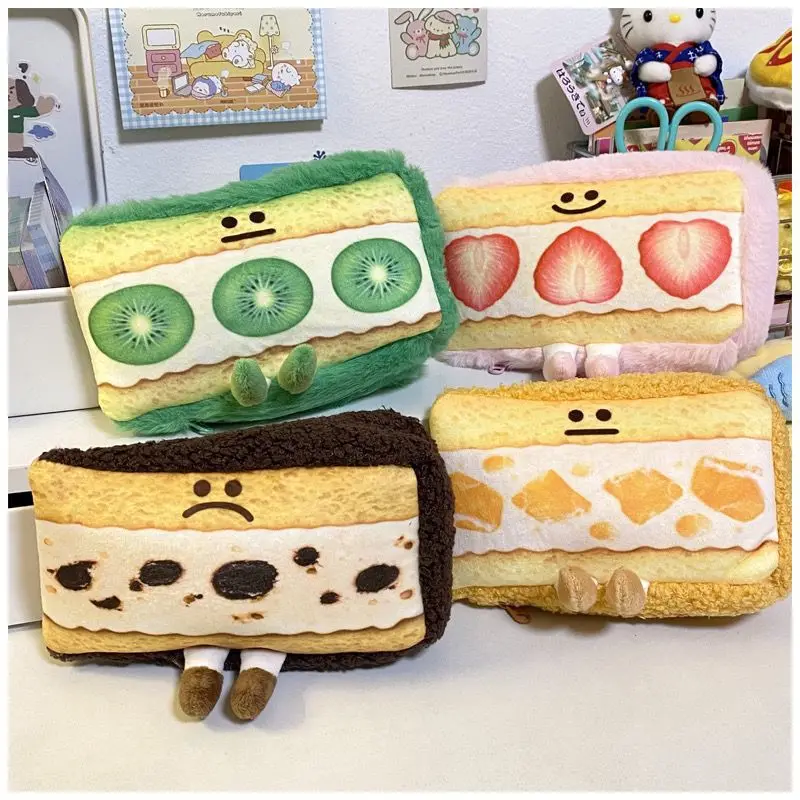 Cartoon Fruit Sandwich Pencil Bag Cute Plush Funny Cake Stationery Box Storage Bag Learning Supplies Pencil Bag
Cartoon Fruit Sandwich Pencil Bag Cute Plush Funny Cake Stationery Box Storage Bag Learning Supplies Pencil Bag