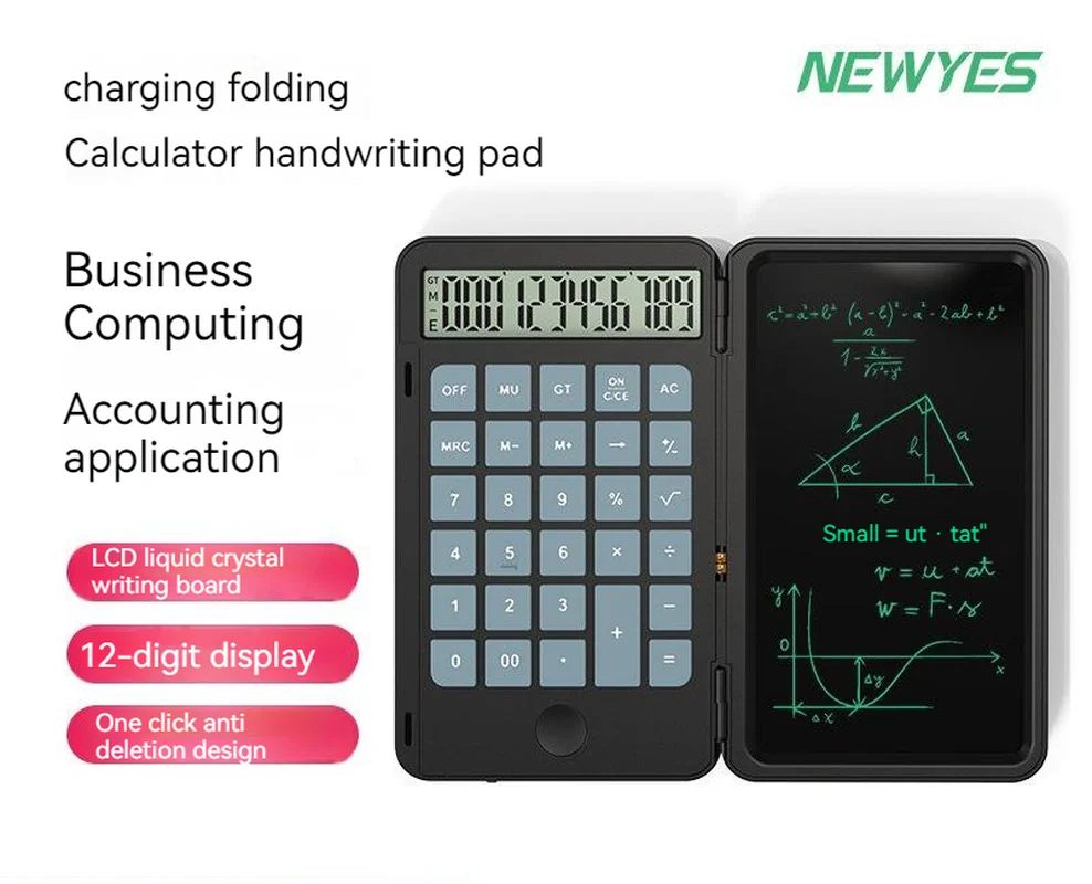 Newyes Student Exam Portable Science Calculator Lcd Handwriting Pad 12 Digit Display Screen And Anti Deletion BusinessCalculator
Newyes Student Exam Portable Science Calculator Lcd Handwriting Pad 12 Digit Display Screen And Anti Deletion BusinessCalculator