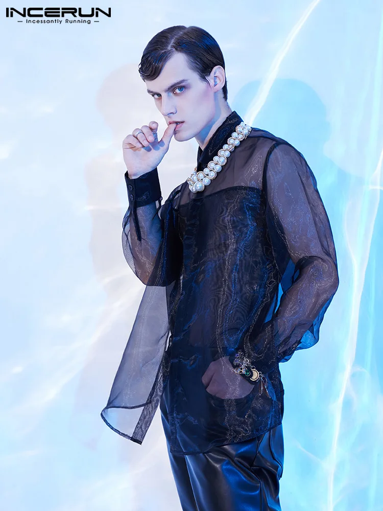 American Style Handsome Well Fitting Tops Men's See-through Blouse INCERUN 2022 Stylish Fake Two-piece Long-sleeved Shirts S-5XL
American Style Handsome Well Fitting Tops Men's See-through Blouse INCERUN 2022 Stylish Fake Two-piece Long-sleeved Shirts S-5XL
