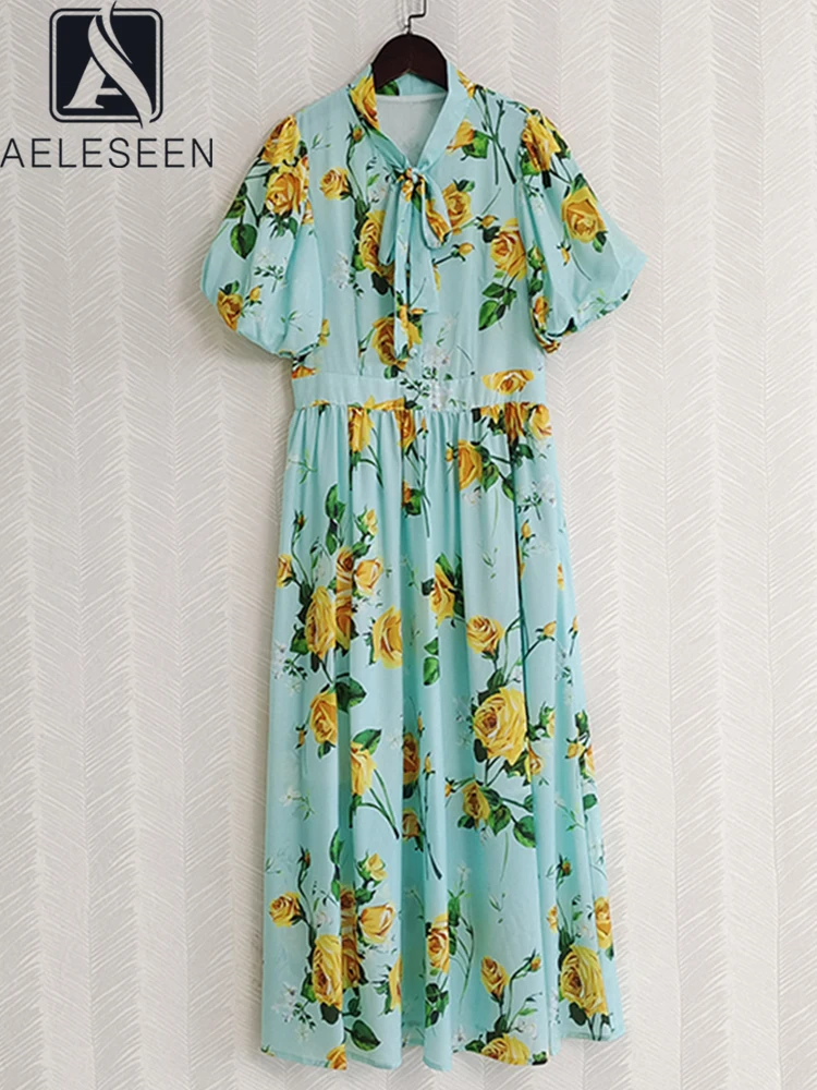 AELESEEN Runway Fashion 2022 Summer Casual Dress Sicilian Women Blue Flowers Printed Puff Sleeve Elegant Party Holiday
AELESEEN Runway Fashion 2022 Summer Casual Dress Sicilian Women Blue Flowers Printed Puff Sleeve Elegant Party Holiday