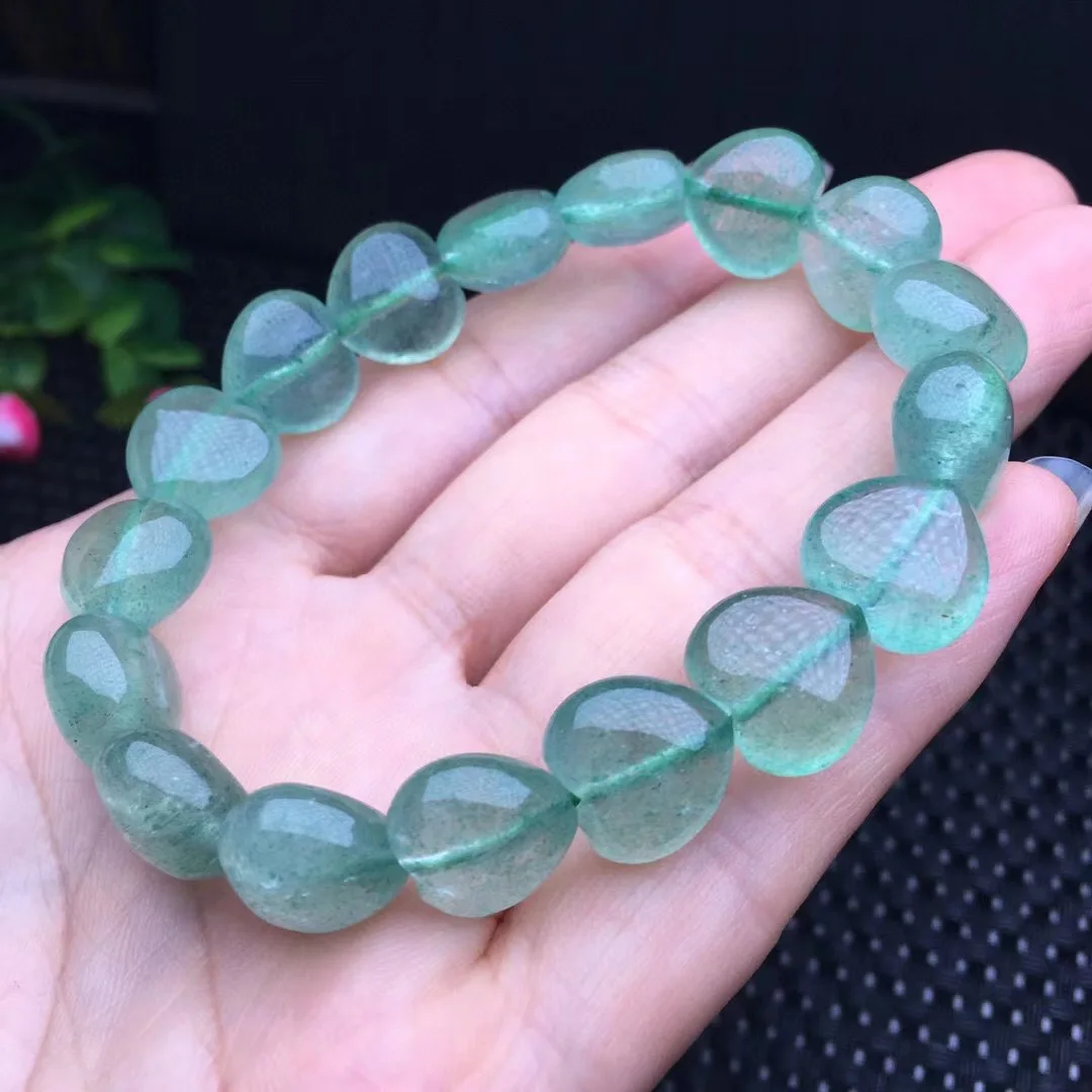 1 Pc Fengbaowu Natural Green Strawberry Quartz Heart Bracelet Crystal Reiki Healing Stone Fashion Jewelry Gift For Women
1 Pc Fengbaowu Natural Green Strawberry Quartz Heart Bracelet Crystal Reiki Healing Stone Fashion Jewelry Gift For Women