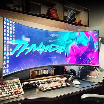 Aotesier 프레임리스 커브드 데스크탑 게임용 모니터 커브 27 32 인치 LCD 모니터, 144hz LED 컴퓨터 게임용, 75hz 24 인치, 도매