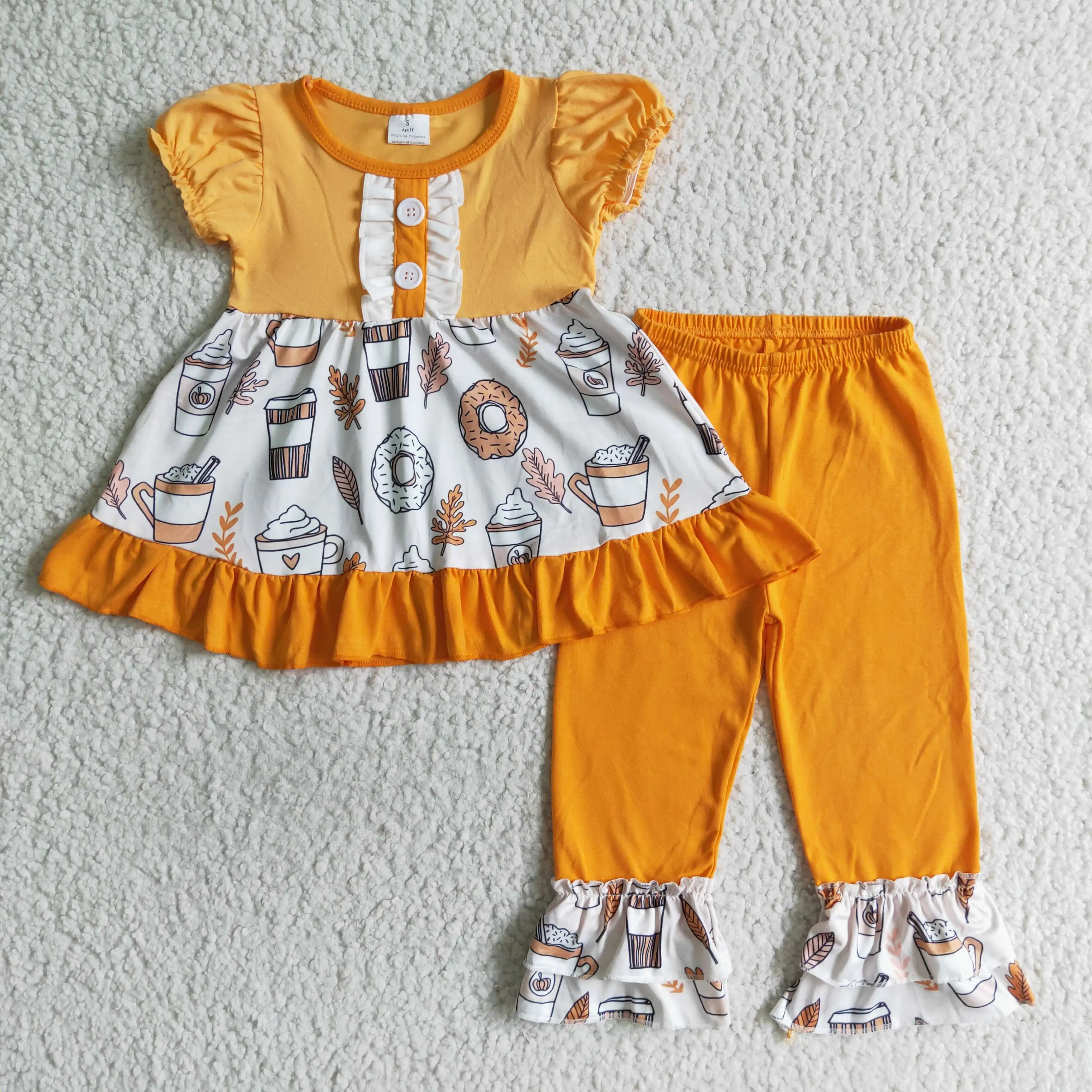 Hot Selling Wholesale Little Girls Boutique Suits Baby Toddler Clothing Outfits Kids Fall Orange Sets
Hot Selling Wholesale Little Girls Boutique Suits Baby Toddler Clothing Outfits Kids Fall Orange Sets