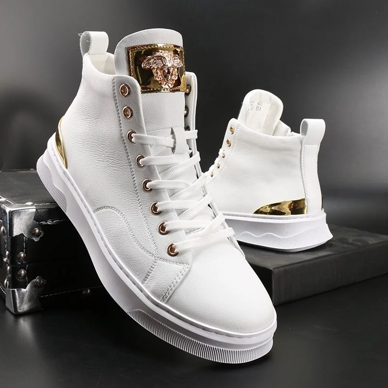 High quality New White High top Shoes Fashion Men's Martin Boots Personality Zhongbang Thermal Casual Small Versatile Board
High quality New White High top Shoes Fashion Men's Martin Boots Personality Zhongbang Thermal Casual Small Versatile Board