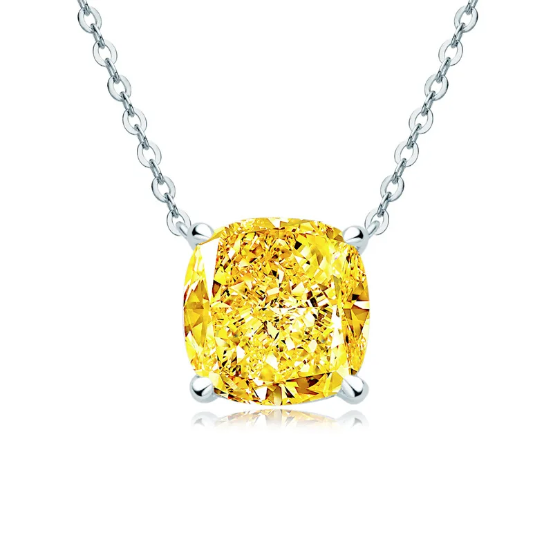 Fashion Design S925 Sterling Silver 10*10 Lab Created Diamond Jewelry Women Gemstone Pendant Necklace for Gift
Fashion Design S925 Sterling Silver 10*10 Lab Created Diamond Jewelry Women Gemstone Pendant Necklace for Gift