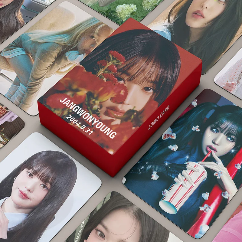 

Kpop IVE Novi альбом Ihas MINE JANG WON YOUNG SOLO SINGLE 55 шт./комплект Wonyoun Lomo Card LIZ Gaeul Leeseo Подарочная открытка фото открытка