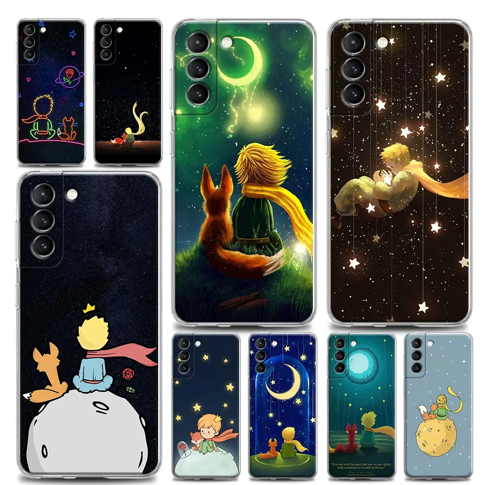 

Funda Coque Clear Phone Case for Samsung S9 S10 S23 S20 S21 S22 Plus Lite Ultra FE 4G 5G TPU Capa Case The starry little Prince