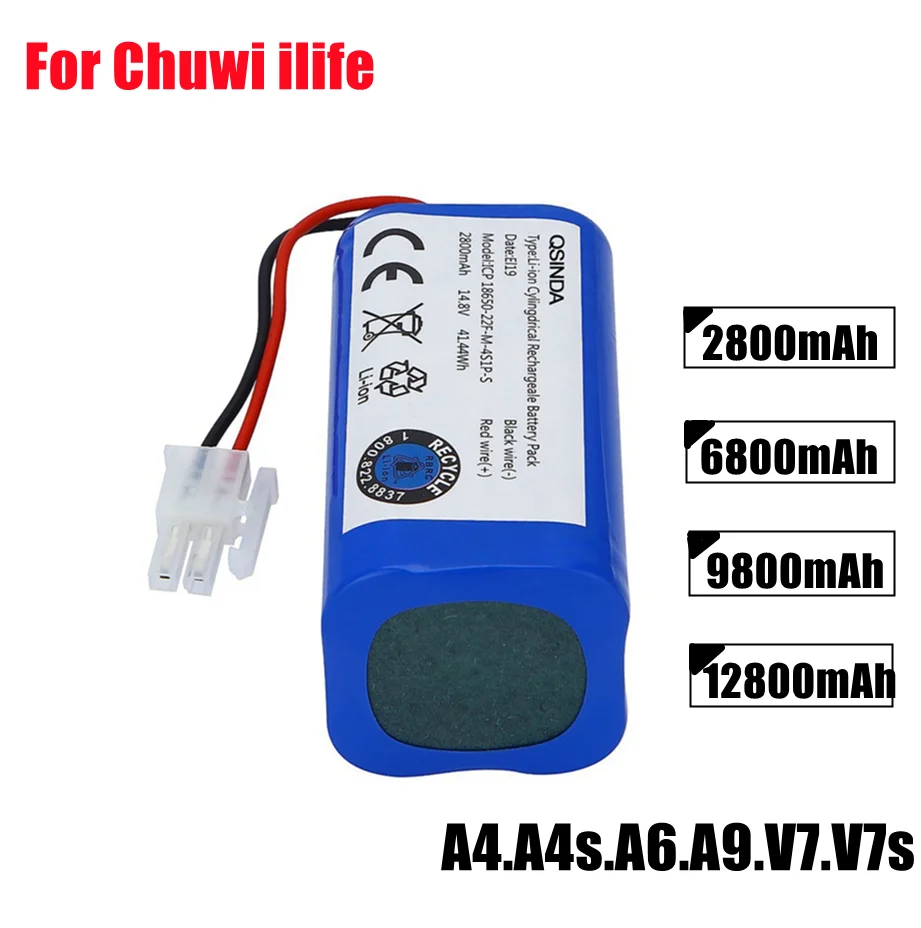 100% original Akku 14,8 V 12800mAh robotic staubsauger zubehör teile für Chuwi ilife A4 A4s A6 A9, v7, V7s
100% original Akku 14,8 V 12800mAh robotic staubsauger zubehör teile für Chuwi ilife A4 A4s A6 A9, v7, V7s
