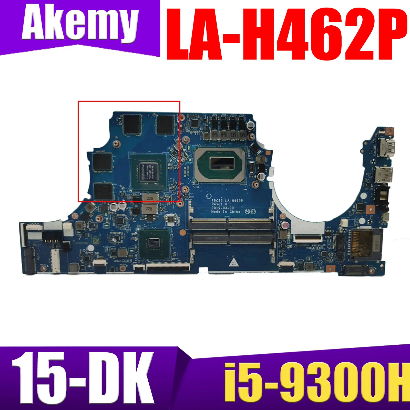 Материнская плата FPC52 для ноутбука HP Pavilion 15-DK 15T-DK 15-dk0049tx с процессором i5-9300H
Материнская плата FPC52 для ноутбука HP Pavilion 15-DK 15T-DK 15-dk0049tx с процессором i5-9300H