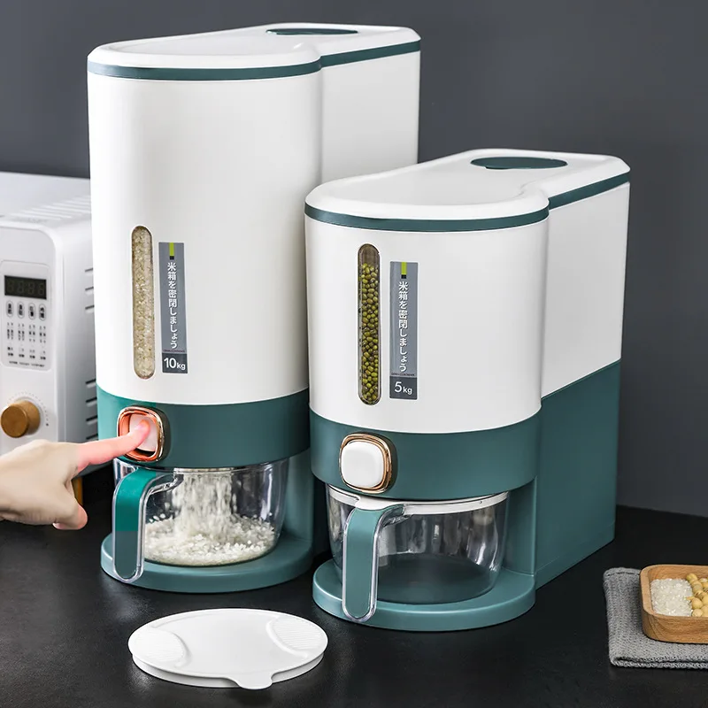 Household Press Type Measuring Rice Bucket Insect Proof Moisture-proof Sealed Bucket Rice Storage Tank Nano Cylinder Rice Box
Household Press Type Measuring Rice Bucket Insect Proof Moisture-proof Sealed Bucket Rice Storage Tank Nano Cylinder Rice Box