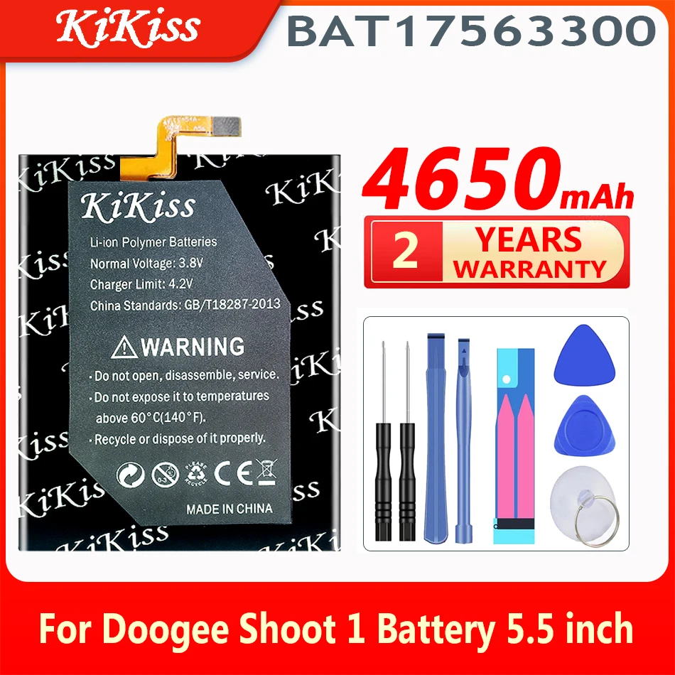 

KiKiss 4650mAh BAT17563300 High Capacity Battery for DOOGEE Shoot 1 Shoot1