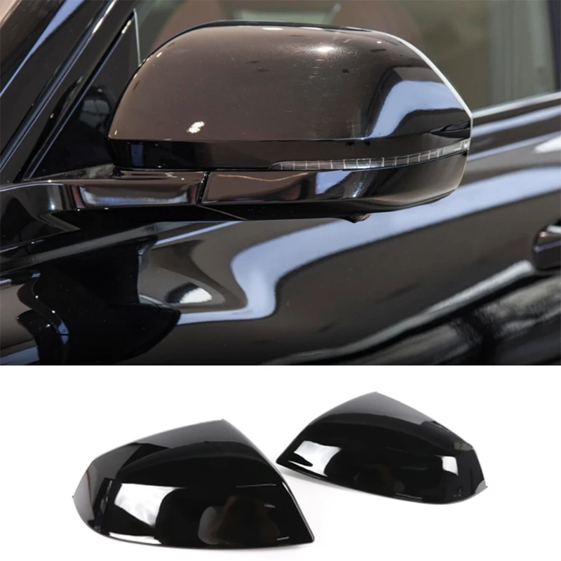 

Глянцевая черная накладка на боковое зеркало заднего вида автомобиля, Сменные аксессуары для Q5 Q5L Q7 2016-2023