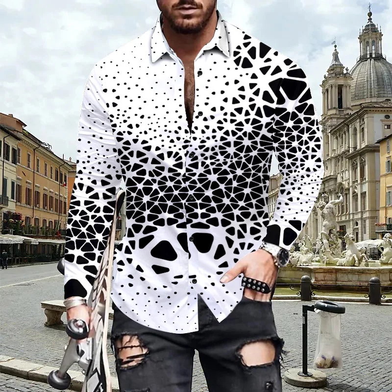 New Luxury Fashion Men Shirts Turn-down Collar Buttoned Shirt Casual Print Long Sleeve Tops Men's Clothing Club Party Cardigan
New Luxury Fashion Men Shirts Turn-down Collar Buttoned Shirt Casual Print Long Sleeve Tops Men's Clothing Club Party Cardigan