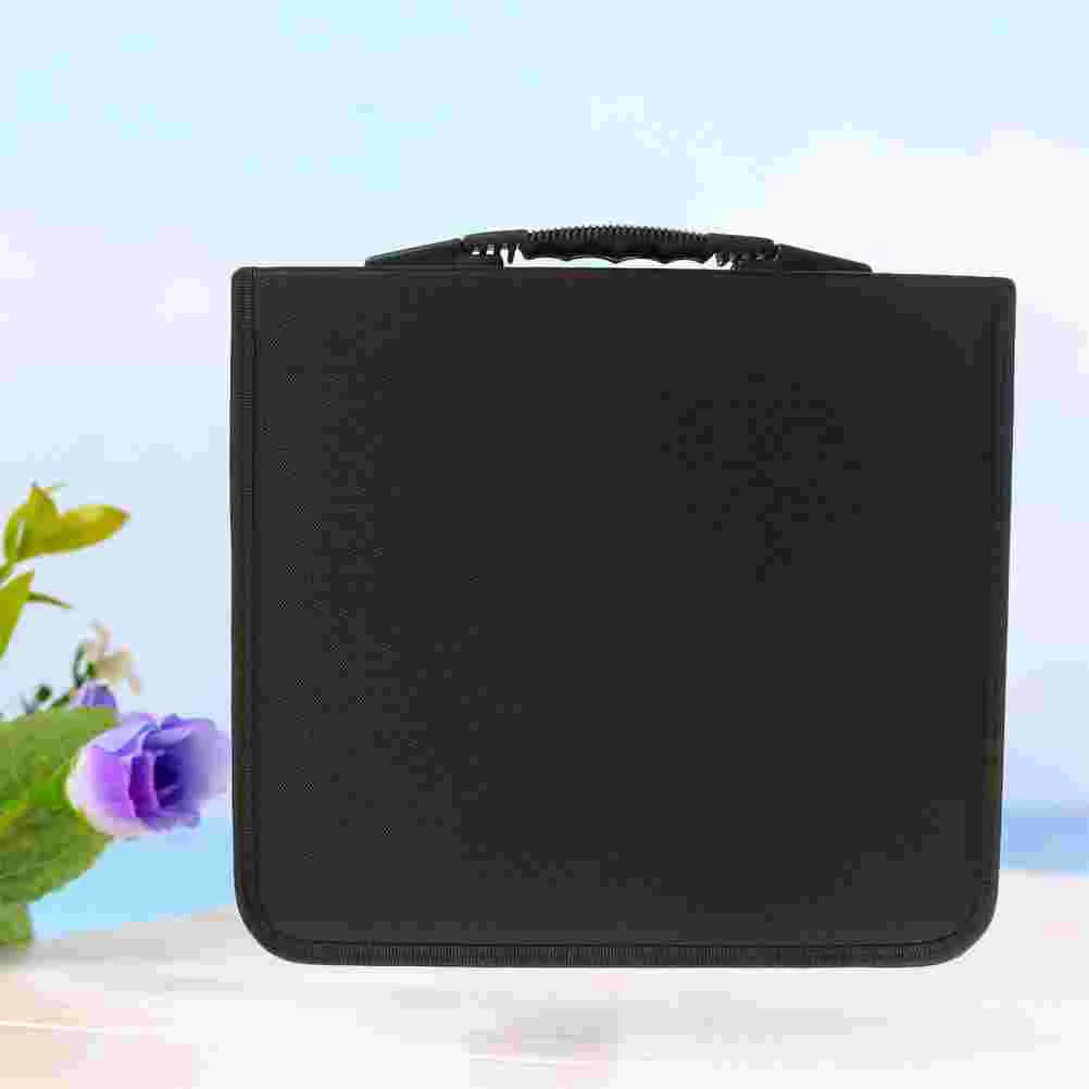 

320 Discs Portable CD DVD Wallet Holder Bag Case Album Organizer Media Storage Box(Black) Built-in tablets