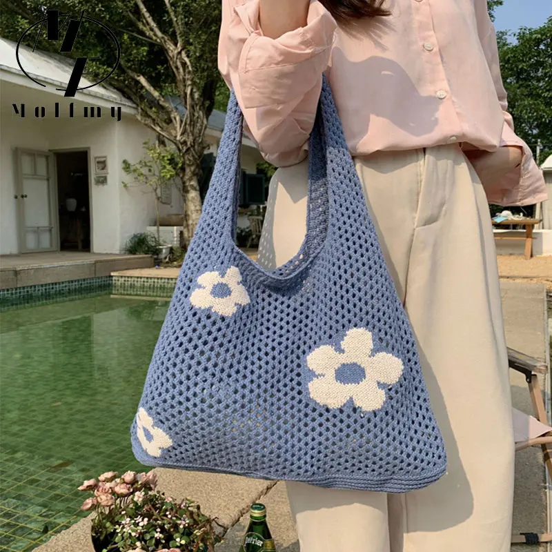 Bag Women's Summer 2023 Luxury Hollow Mesh Tote Bag Brand Design Shoulder Crossbody Bag Female Fashion Woven Knit Shopper Purse
Bag Women's Summer 2023 Luxury Hollow Mesh Tote Bag Brand Design Shoulder Crossbody Bag Female Fashion Woven Knit Shopper Purse