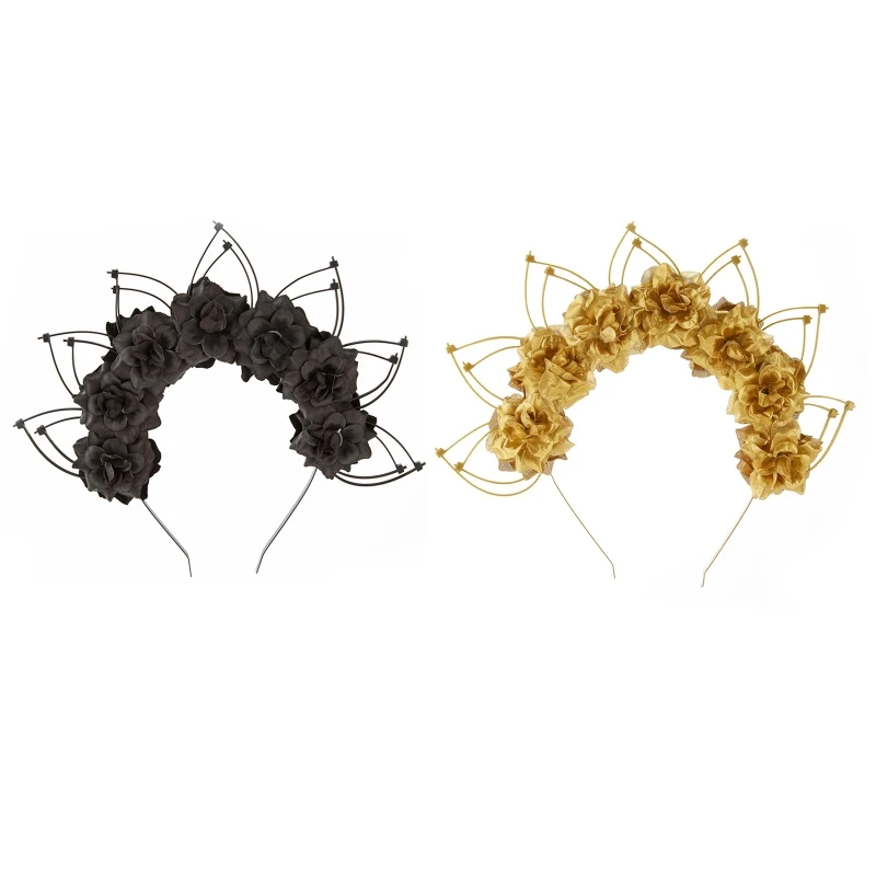E9LC Flower Halo Hair Hoop Photo Shoot Mary Halo Crown Headband Halloween Tiaras
E9LC Flower Halo Hair Hoop Photo Shoot Mary Halo Crown Headband Halloween Tiaras