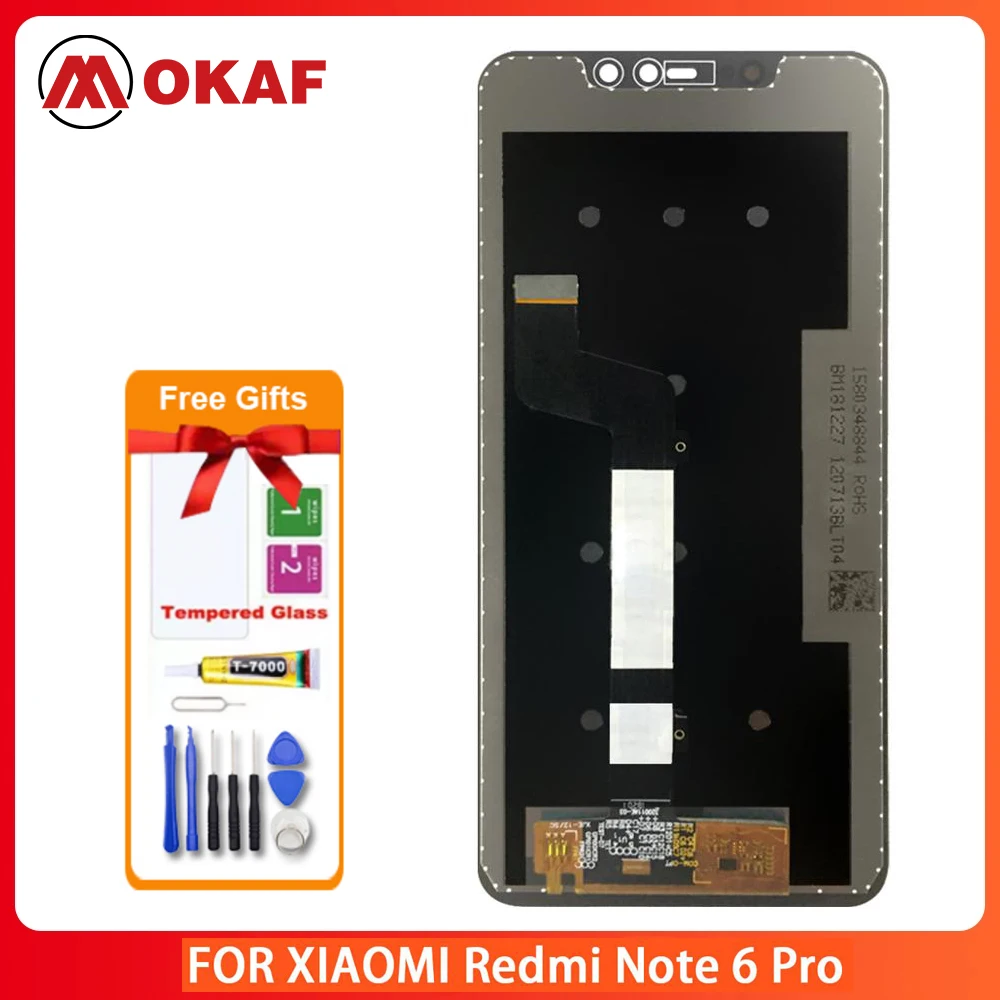 OKANFU новый оригинальный для Xiaomi Redmi Note 6 Pro ЖК-дисплей и сенсорный экран дигитайзер 1080*2280 для Xiaomi Redmi Note 6 Pro LCD
OKANFU новый оригинальный для Xiaomi Redmi Note 6 Pro ЖК-дисплей и сенсорный экран дигитайзер 1080*2280 для Xiaomi Redmi Note 6 Pro LCD