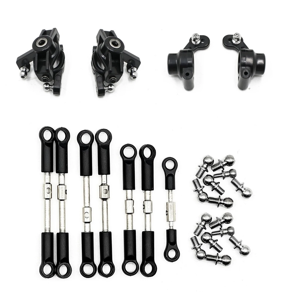 Steering Block Hub Carrier Set Tie Rod Servo Link Rod for Wltoys 144001 144010 124016 124017 124019 RC Car Spare Parts
Steering Block Hub Carrier Set Tie Rod Servo Link Rod for Wltoys 144001 144010 124016 124017 124019 RC Car Spare Parts