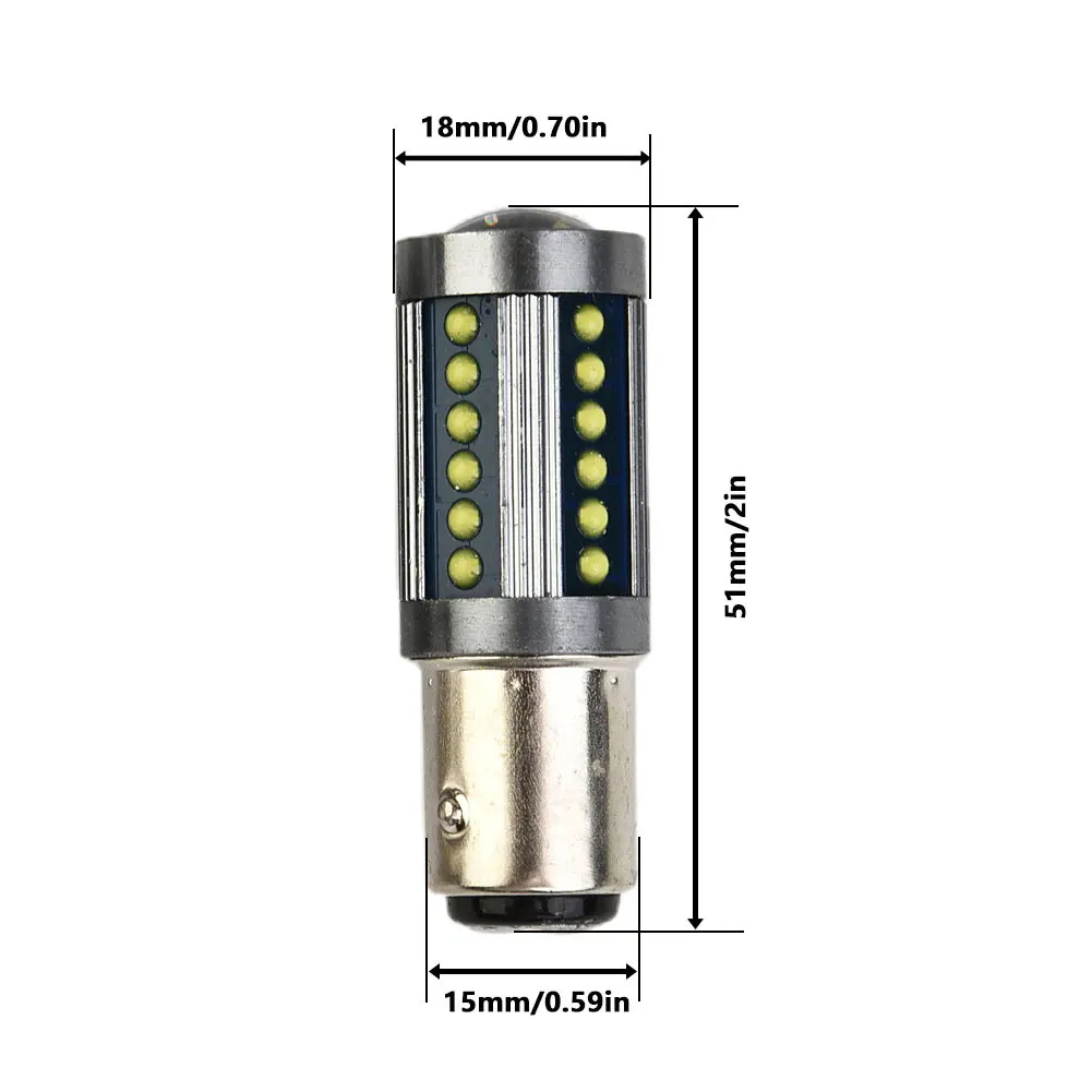 Home LED Bulb 1157 LED Bulb White 1157 51*18*15mm Super Bright Tail Lamp Universal 36 COBs 3W Aluminum Durable
Home LED Bulb 1157 LED Bulb White 1157 51*18*15mm Super Bright Tail Lamp Universal 36 COBs 3W Aluminum Durable