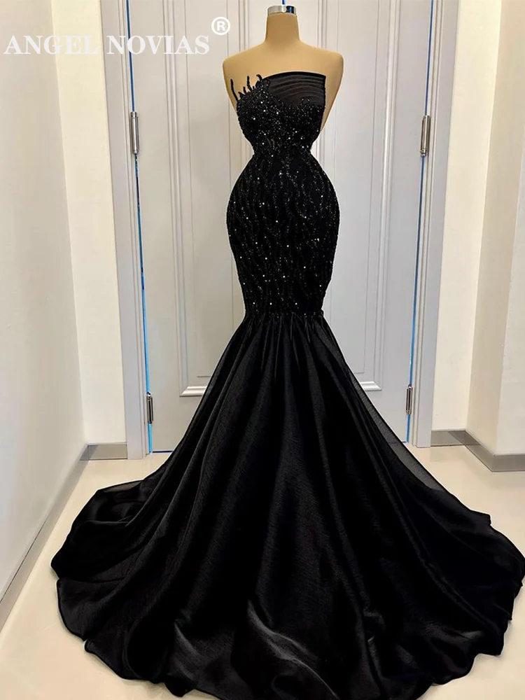 Long Mermaid Black Women's Evening Dresses 2023 with Beading Formal Vestidos De Mujer Elegantes Para Fiesta 2022
Long Mermaid Black Women's Evening Dresses 2023 with Beading Formal Vestidos De Mujer Elegantes Para Fiesta 2022