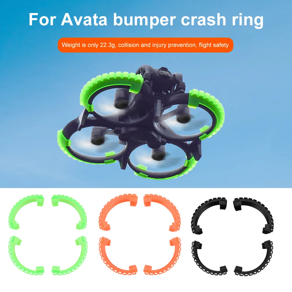 

4 шт. защитное кольцо для пропеллера, аксессуары для дрона, пластиковая защитная крышка для лезвия, запасные части для защиты от столкновений для DJI Avata