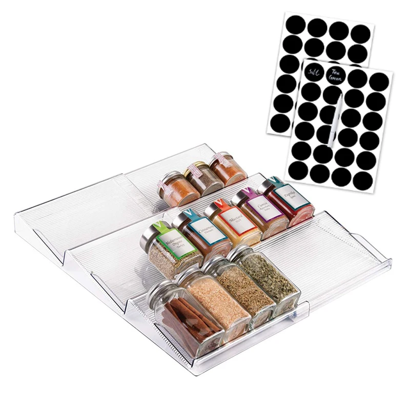 3 Tier Spice Rack Tray Slide Out Upper Cabinet Organizer Kitchen Sauce Bottle Holder Cabinet Can Expanded Storage Rack
3 Tier Spice Rack Tray Slide Out Upper Cabinet Organizer Kitchen Sauce Bottle Holder Cabinet Can Expanded Storage Rack