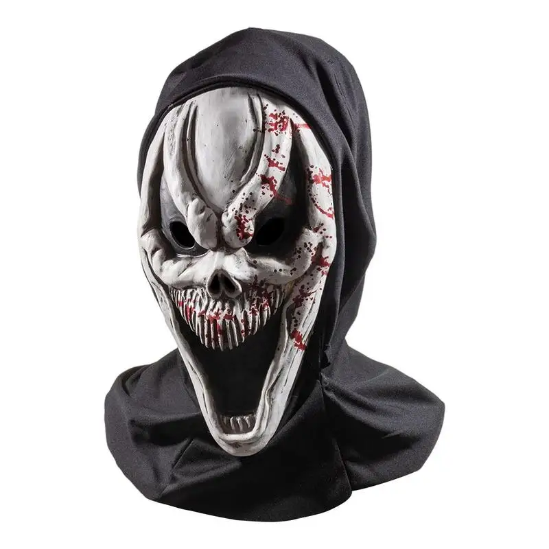 

Screaming Headgear Movie Horror Masker Halloween Scary Headgear Masker Cosplay Adult Costume Accessories Props Suit