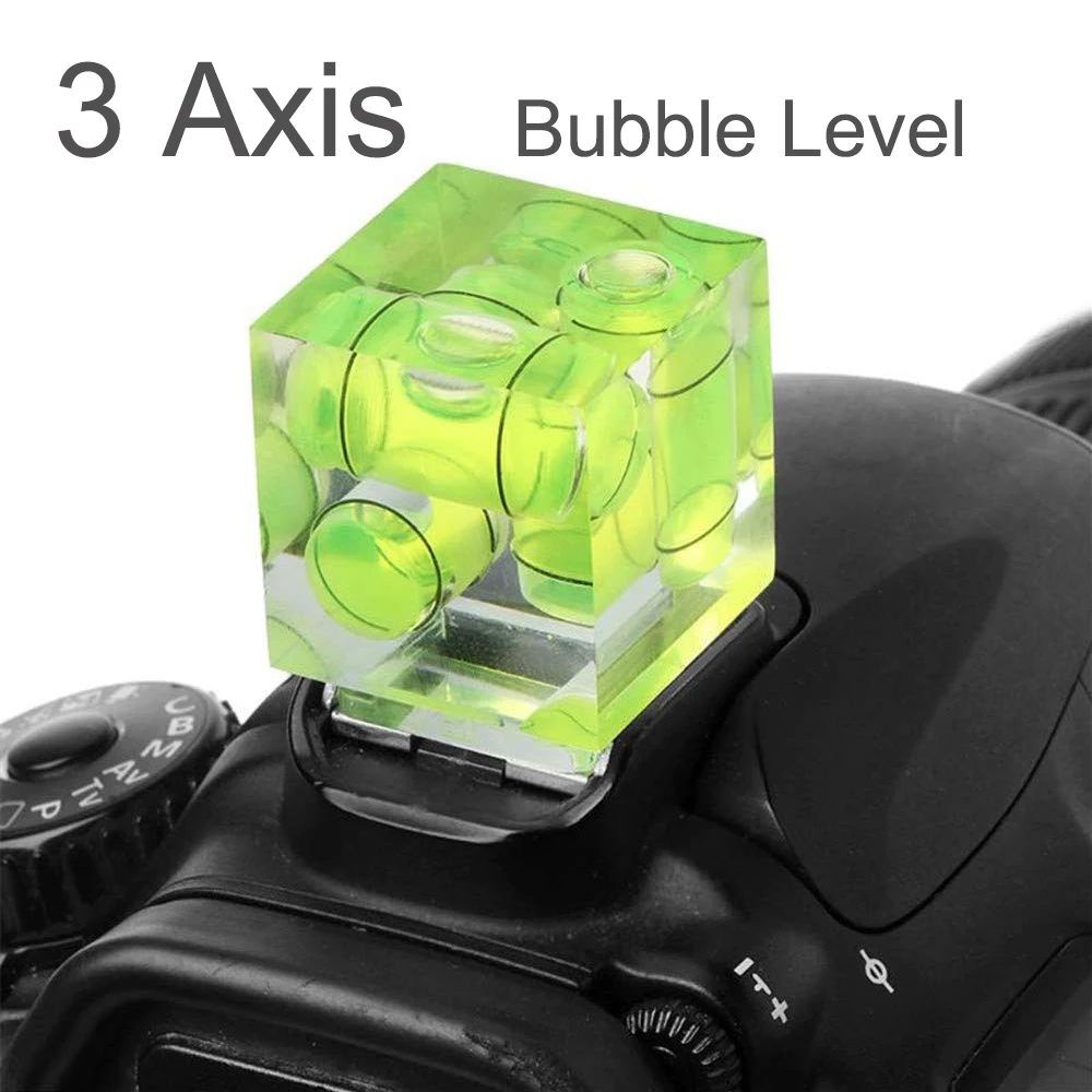 3 Axis 2 Axis SLR Camera Hot Shoe Bubble Spirit Level Protector Cover Mount for Canon Nikon DSLR Cameras Accessories
3 Axis 2 Axis SLR Camera Hot Shoe Bubble Spirit Level Protector Cover Mount for Canon Nikon DSLR Cameras Accessories
