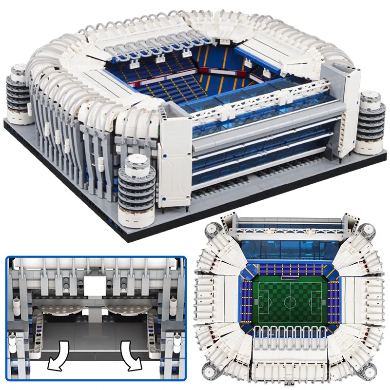 Строительные блоки Bernabeu для стадиона, футбольного поля, приложение для дистанционного управления, всемирно известная архитектурная модель...
Строительные блоки Bernabeu для стадиона, футбольного поля, приложение для дистанционного управления, всемирно известная архитектурная модель...